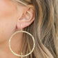 Radiant Cross Hoop Earrings - Gold