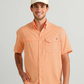 Tide Point Short Sleeve Button-Down - Coral Reef - Southern Belle Boutique