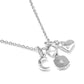 Arlene Charm Necklace Silver White Cz