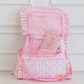 Ruffled Nylon Diaper Bag - Pink Floral - Southern Belle Boutique