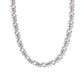 Rosalie Tennis Necklace - Silver White Crystal