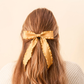 Ruffle Hair Bow - Mustand