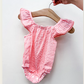 Pink Gingham Summer Romper - Southern Belle Boutique