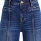 High Rise Wide Leg Jeans - Dark Blue
