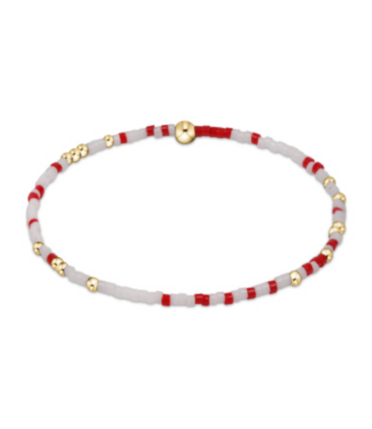 Hope Unwritten Bracelet - Bright Red - White - Southern Belle Boutique