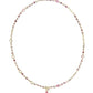 Mini Elisa Abbie Strand Necklace - Gold Pink Mix