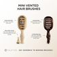Mini Vented Hair Brush - Tan - Southern Belle Boutique