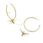 Longhorn Hoop Earrings - Gold - Southern Belle Boutique