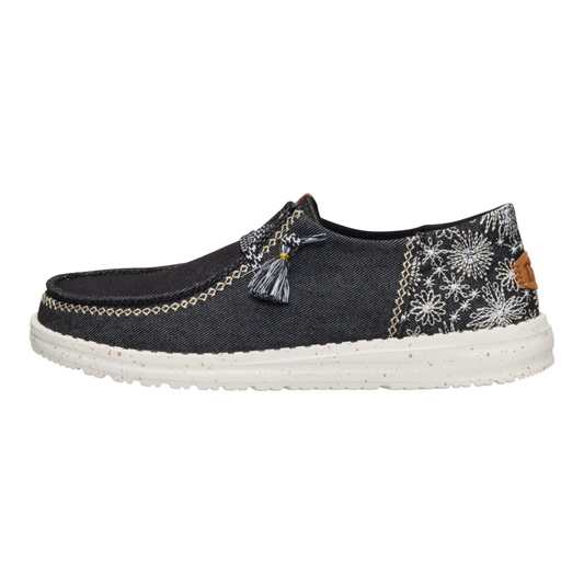 Wendy Funk Embroidered - Floral Black