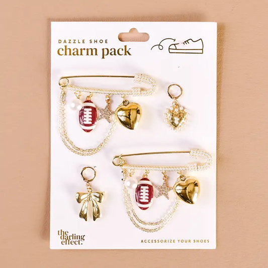 Dazzle Shoe Charm Pack-Tailgate Time - Southern Belle Boutique