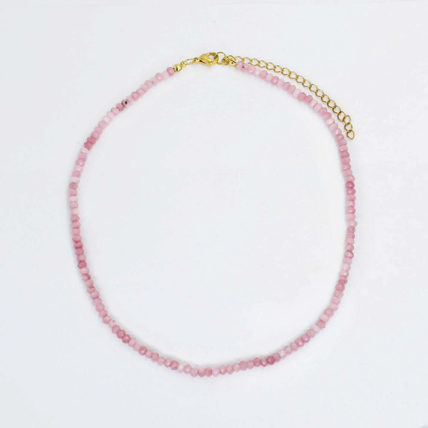Light Pink Dainty Gemstone Necklace - Southern Belle Boutique