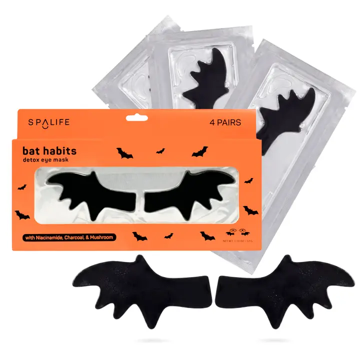 Halloween Bat Habits Detox Hydrogel Undereye Patches - Southern Belle Boutique