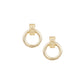 Enchanted Doorknocker Earrings - Gold