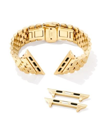 Alex 5 Link Watch Band in Gold Mix Stainless Steel - Southern Belle Boutique