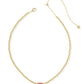 Elisa Beaded Necklace - Gold Azalea Illusion