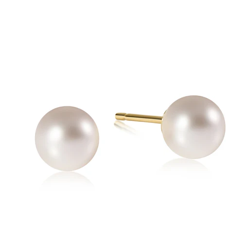 Classic 10mm Ball Stud - Pearl - Southern Belle Boutique