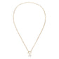 Sparkle Mini Toggle Initial Necklace - Gold