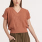 Scout VNeck Sweater - Pumpkin