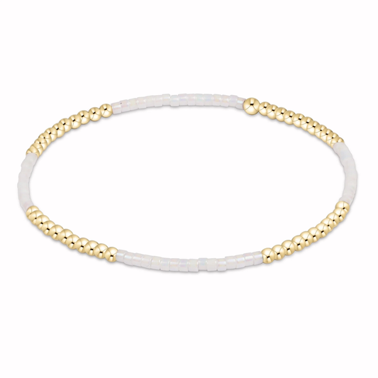 Hope Blissful Bracelet - Silky White - Southern Belle Boutique