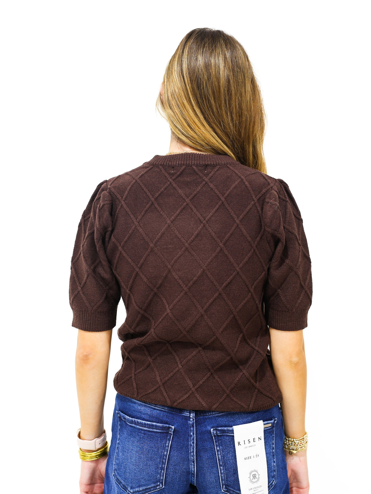 Brown Argyle Cozy Sweater - Southern Belle Boutique