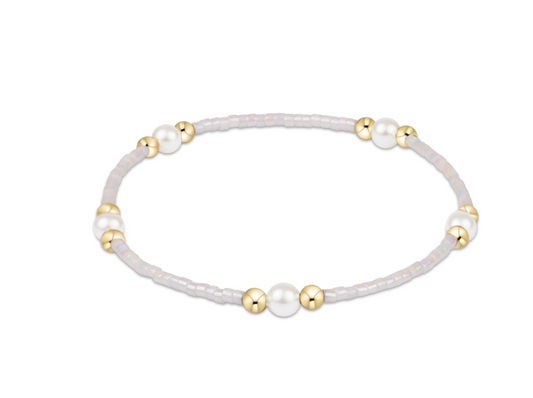 Hope Purpose Pearl Bracelet - Silky White - Southern Belle Boutique