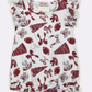 Go Team Burgundy Baby Romper - Football - Southern Belle Boutique