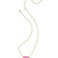 Elisa Statement Short Pendant Necklace Gold Azalea Illusion - Southern Belle Boutique