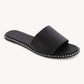 Gateth Stud Edge Sandals - Black Silver - Southern Belle Boutique