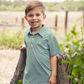 Inshore Performance Polo - Green Striped