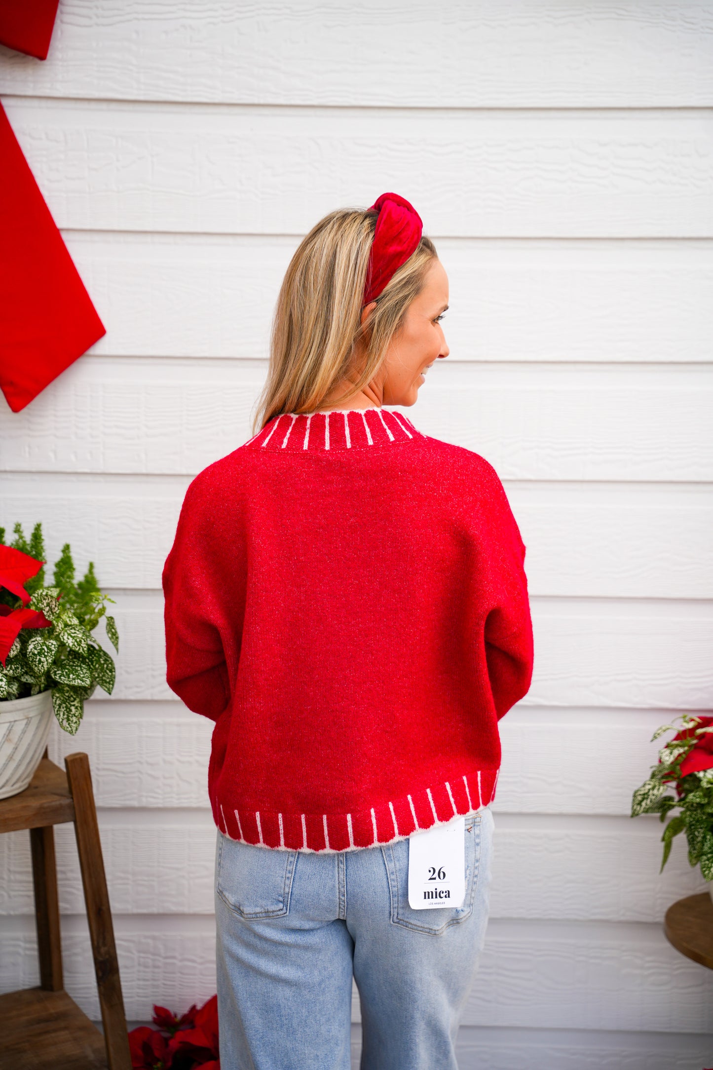 Red Bow Sweater