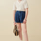 Girls Denim Tencel Dolphin Shorts