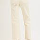 Tummy Control High Rise Textured Jean - Ivory - Southern Belle Boutique