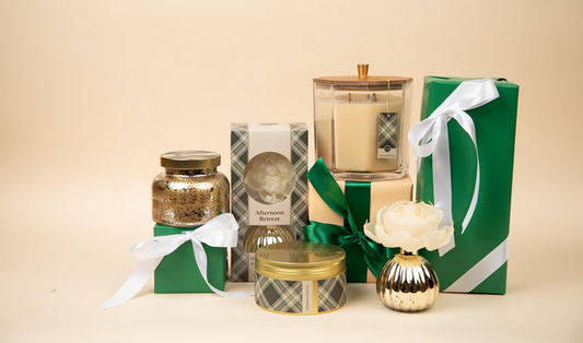 Holiday Large Decor Candle - Afternoon Retreat - Southern Belle Boutique