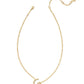 Pearl Letter G Short Pendant Necklace - Gold