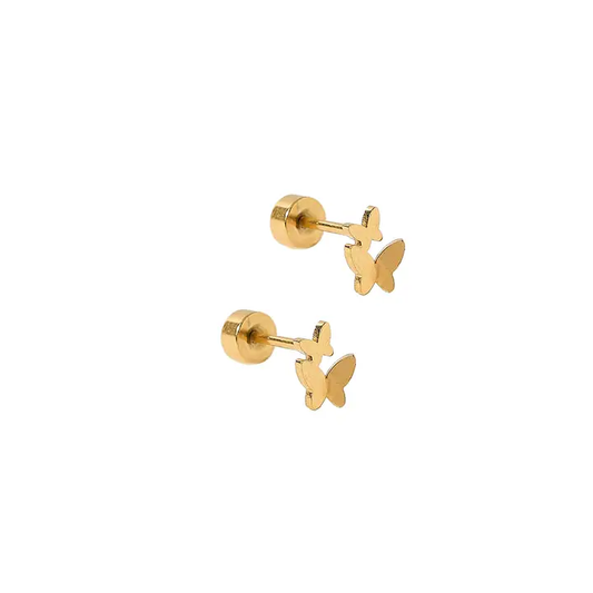 Screwback Stud Earrings - Lark Butterfly - Southern Belle Boutique