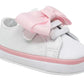 Grace White Sneaker w/Pink Bow - Southern Belle Boutique