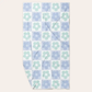 Xl Quick-Dry Beach Towel-Flower Check Blue - Southern Belle Boutique