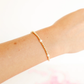 Madi Beaded Bracelet - Gold 6.75"
