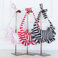 Ruffled Bum Bag - Pink Stripe