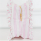 Ruffled Nylon XL Pouch - Pink Polka Stripe - Southern Belle Boutique