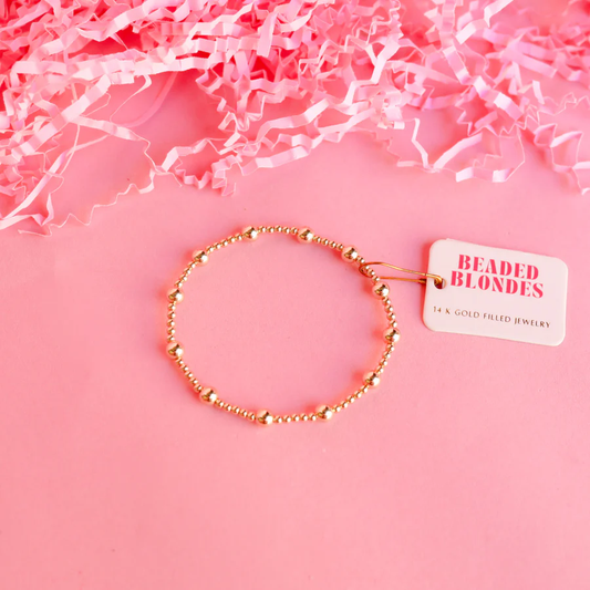Lively Bracelet - Gold 6.75" - Southern Belle Boutique