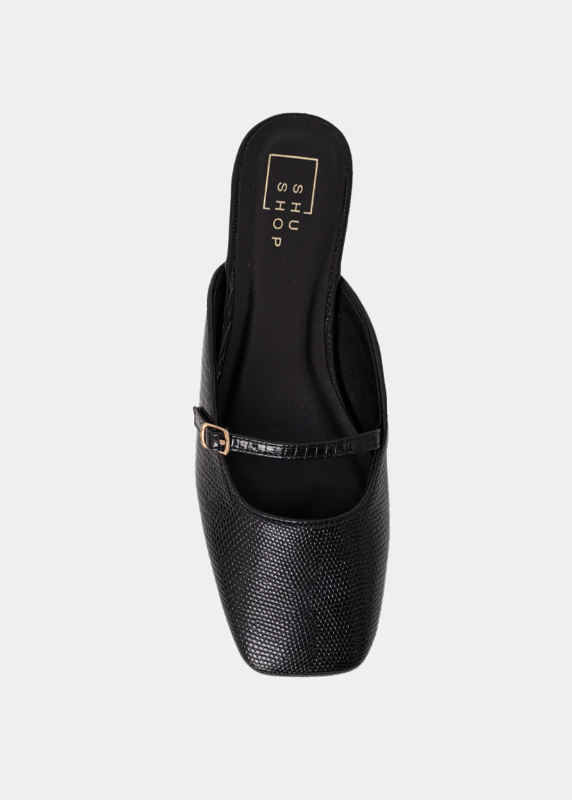 Athena Slide - Black Lizard
