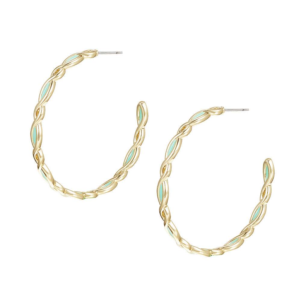 Bloom Hoop Earrings - Southern Belle Boutique