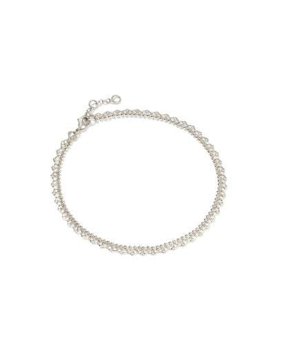 Mallory Rose Anklet Silver - Southern Belle Boutique