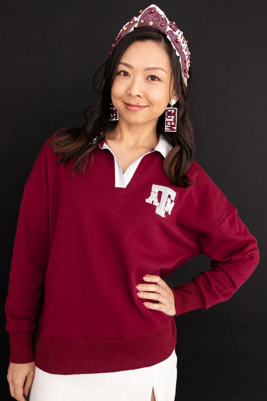 Texas A&M Brianna Cannon Club Sweatshirt - Southern Belle Boutique