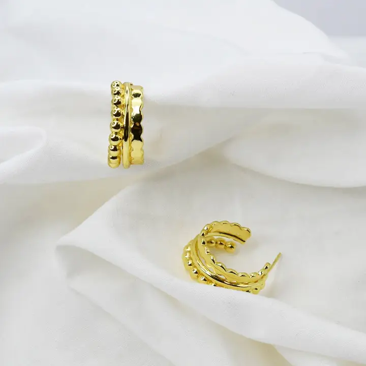 Sicily Hoop Earrings - Gold - Southern Belle Boutique