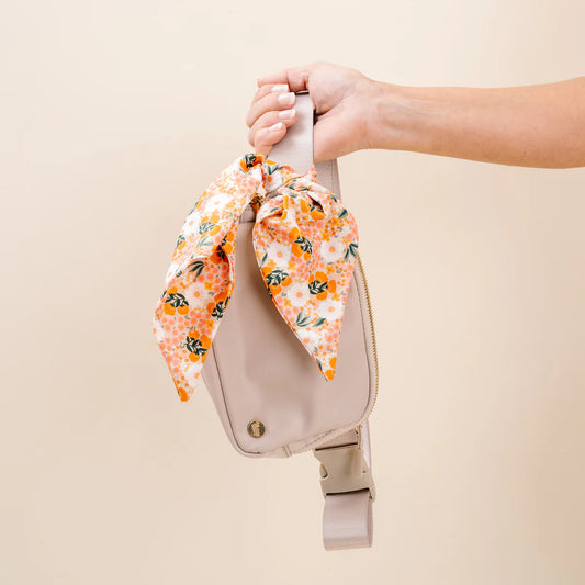 Natural Belt Bag w/Scarf - Southern Belle Boutique