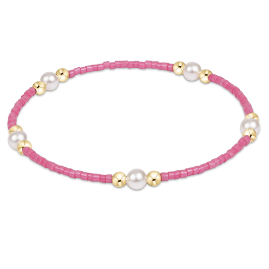 Hope Purpose Pearl Bracelet - Bubblegum - Southern Belle Boutique