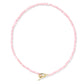 Sylvia Strand Necklace Gold Pink Chalcedony - Southern Belle Boutique