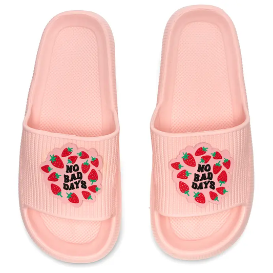 Pool Slides - No Bad Days Pink - Southern Belle Boutique
